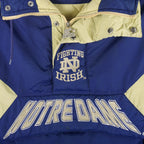 Starter - Notre Dame Fighting Irish Pullover Jacket 1990s Large Vintage Retro Football College