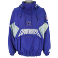 Starter - Dallas Cowboys Embroidered Logo Hooded Jacket 1990s Large Vintage Retro Football