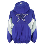 Starter - Dallas Cowboys Embroidered Logo Hooded Jacket 1990s Large Vintage Retro Football