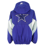 Starter - Dallas Cowboys Embroidered Logo Hooded Jacket 1990s Large Vintage Retro Football