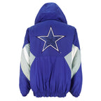 Starter - Dallas Cowboys Embroidered Logo Hooded Jacket 1990s Large Vintage Retro Football