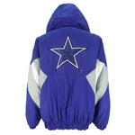 Starter - Dallas Cowboys Embroidered Logo Hooded Jacket 1990s Large Vintage Retro Football