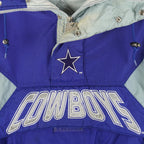Starter - Dallas Cowboys Embroidered Logo Hooded Jacket 1990s Large Vintage Retro Football