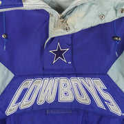 Starter - Dallas Cowboys Embroidered Logo Hooded Jacket 1990s Large Vintage Retro Football