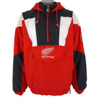 Starter - Detroit Red Wings Pullover Jacket 1990s Large Vintage Retro Hockey