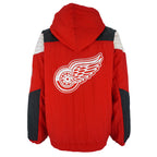 Starter - Detroit Red Wings Pullover Jacket 1990s Large Vintage Retro Hockey