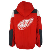 Starter - Detroit Red Wings Pullover Jacket 1990s Large Vintage Retro Hockey