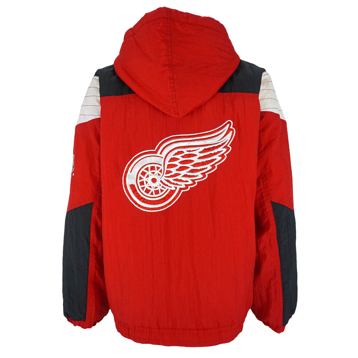 Starter - Detroit Red Wings Pullover Jacket 1990s Large Vintage Retro Hockey