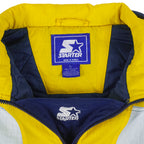 Starter - Michigan Colorblock Pullover Jacket 1990s Large Vintage Retro Football College