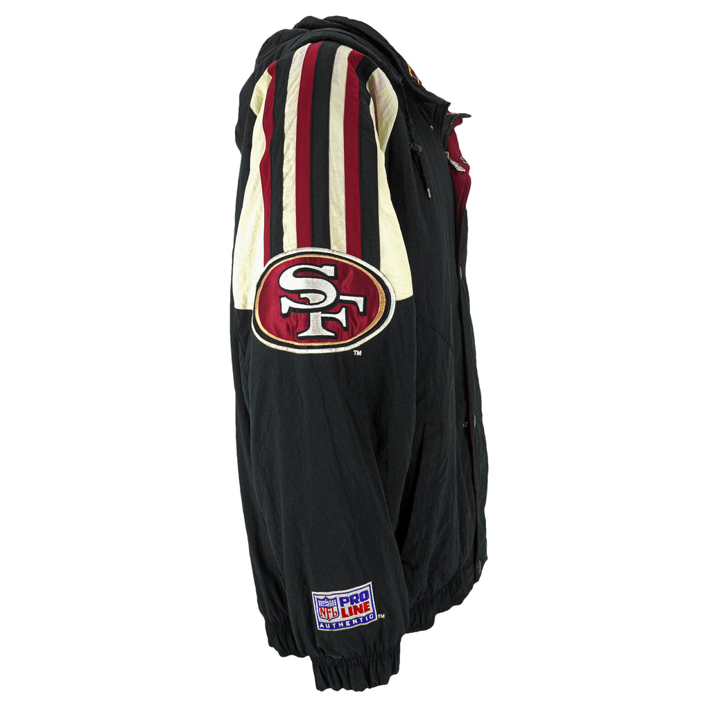 Starter - San Francisco 49ers Hooded Jacket 1990s X-Large Vintage Retro Football