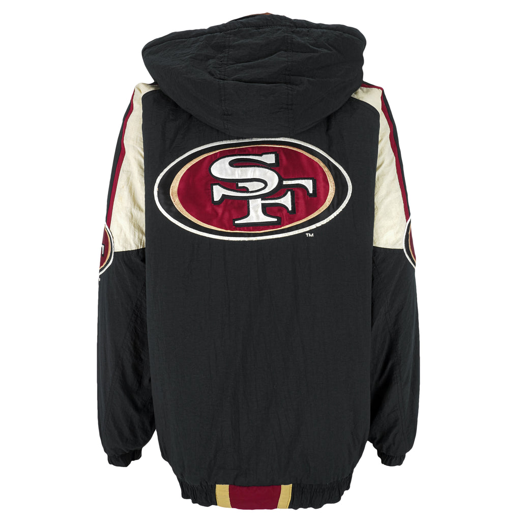 Starter - San Francisco 49ers Hooded Jacket 1990s X-Large Vintage Retro Football