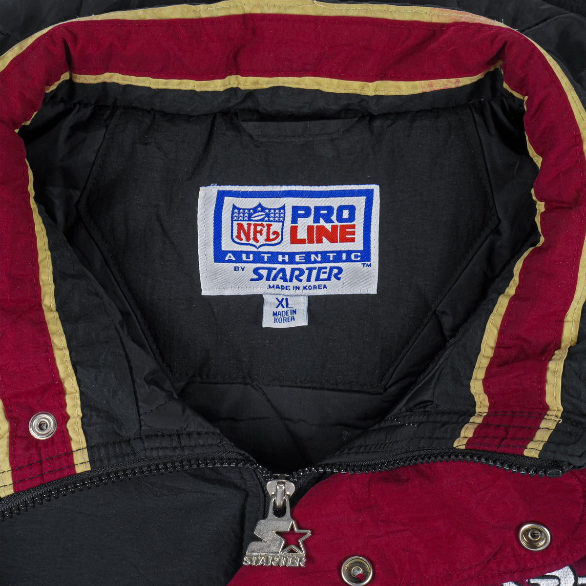 Starter - San Francisco 49ers Hooded Jacket 1990s X-Large Vintage Retro Football