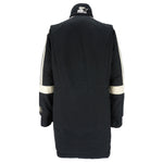 Starter - Oakland Raiders Spell-Out Long Jacket 1990s Large Vintage Retro