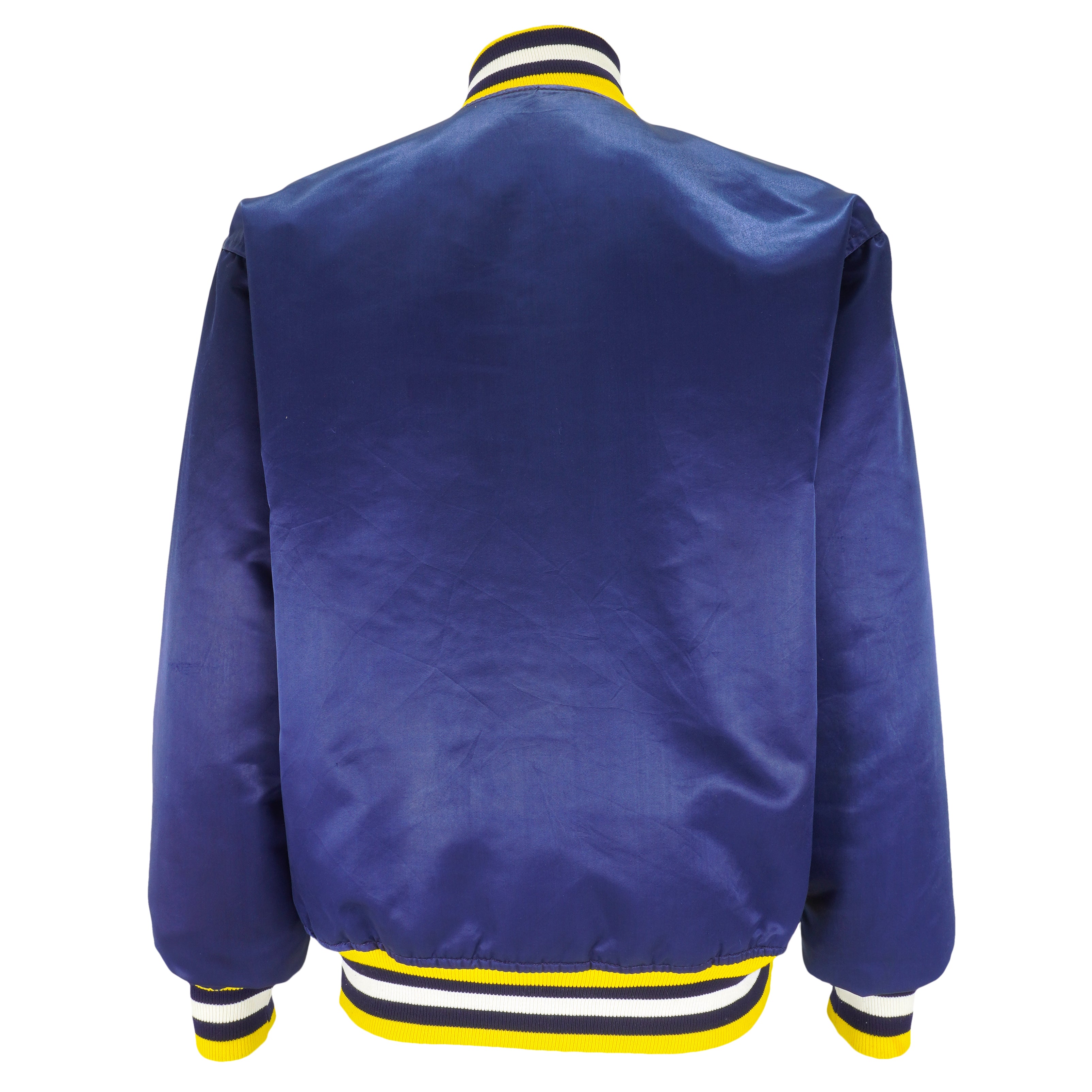 Vtg 90s Michigan Wolverines Starter Jacket Large Big Logo Full Zip Puffy￼￼￼
