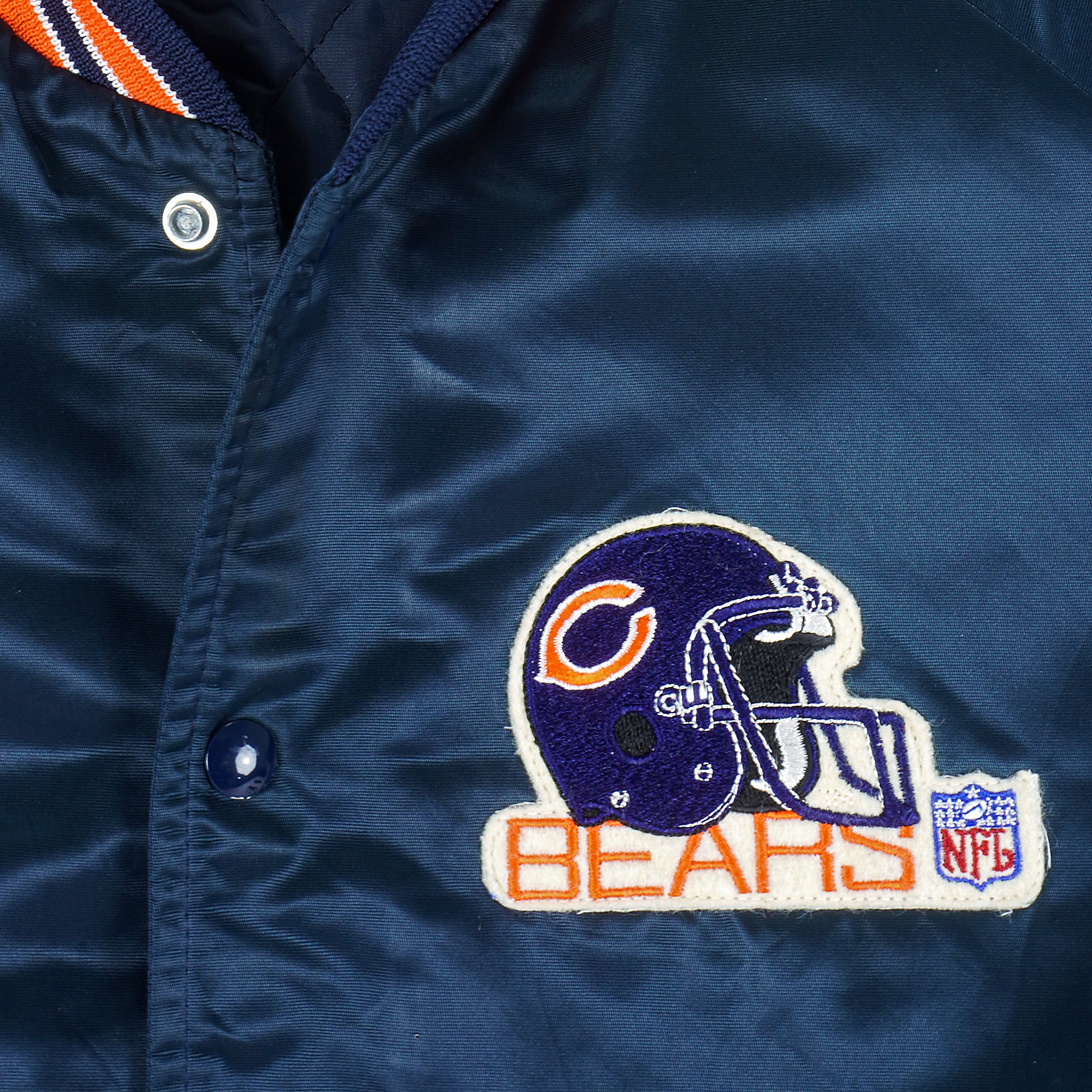 NFL (Chalk Line) - Chicago Bears Satin Jacket 1990s Large Vintage Retro Football
