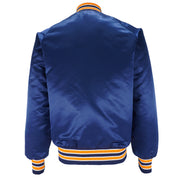 NCAA (Ebert Sport) - Blue Clemson Tiger Satin Jacket 1990s Medium Vintage Retro