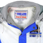NFL (Apex One) - Detroit Lions Hooded Jacket 1990s Medium Vintage Retro Football