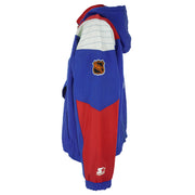 Starter - New York Rangers Hooded Jacket 1990s Large Vintage Retro Hockey