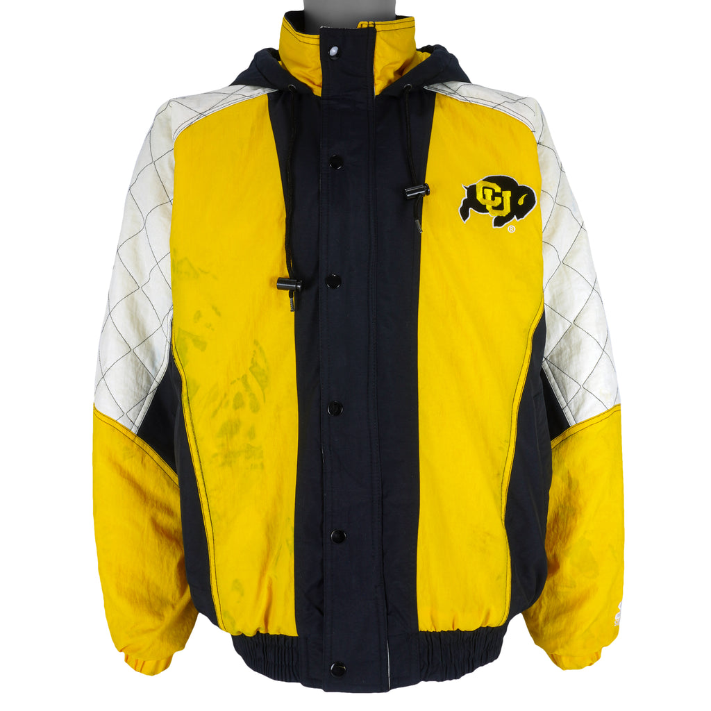 NCAA (Starter) - Colorado Buffaloes Hooded Jacket 1990s Medium Vintage Retro