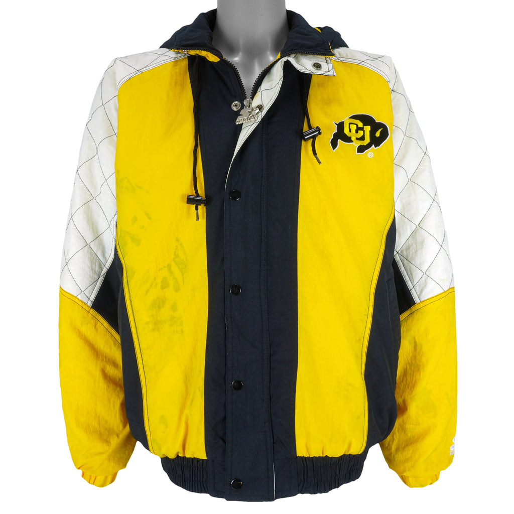NCAA (Starter) - Colorado Buffaloes Hooded Jacket 1990s Medium Vintage Retro