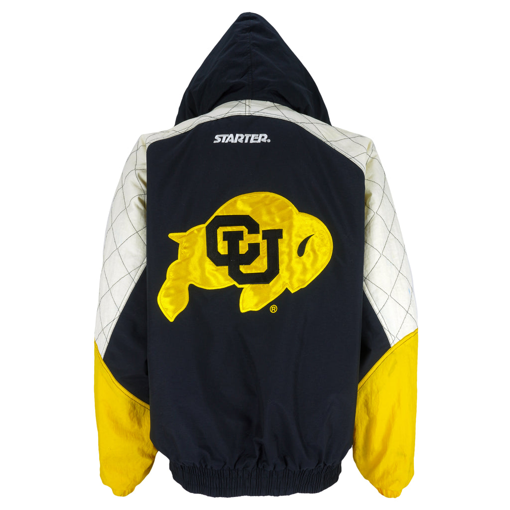 NCAA (Starter) - Colorado Buffaloes Hooded Jacket 1990s Medium Vintage Retro