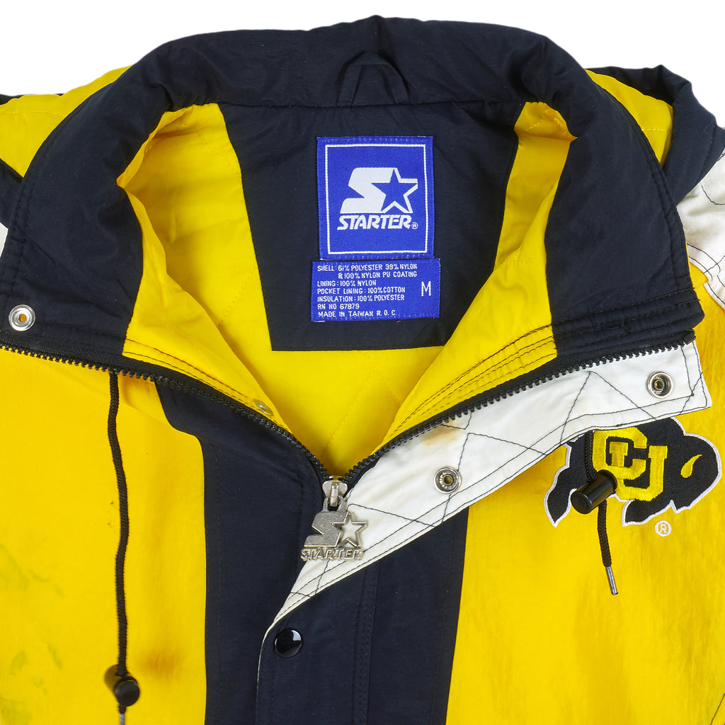 NCAA (Starter) - Colorado Buffaloes Hooded Jacket 1990s Medium Vintage Retro