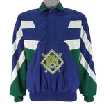 Starter - Milwaukee Brewers 1/4 Button Windbreaker 1990s Small Vintage Retro Baseball