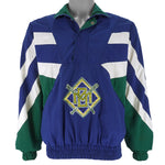 Starter - Milwaukee Brewers 1/4 Button Windbreaker 1990s Small Vintage Retro Baseball