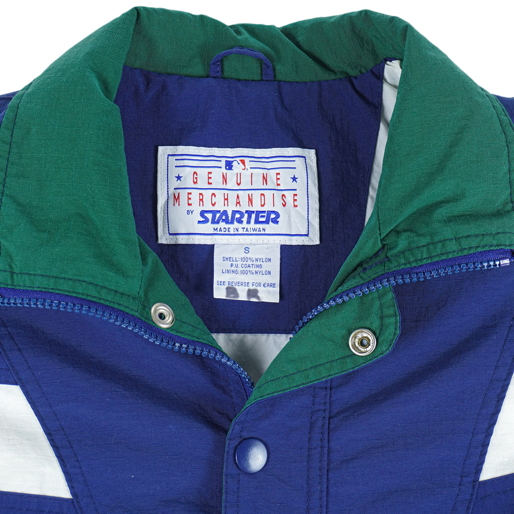 Starter - Milwaukee Brewers 1/4 Button Windbreaker 1990s Small Vintage Retro Baseball