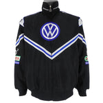 NASCAR - Black Volkswagen Racing Jacket 1990s Large