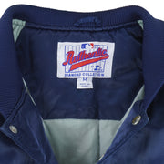 MLB - Seattle Mariners Button-Up Satin Jacket 1990s Medium Vintage Retro Baseball