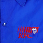 Vintage - Blue KFC Button-Up Windbreaker 1990s X-Large Vintage Retro
