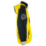 Reebok - Yellow 1/4 Zip Hooded Jacket 1990s X-Large Vintage Retro