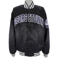 NCAA (Colosseum) - Georgetown Hoyas Spell-Out Satin Jacket 1990s XX-Large Vintage Retro Football College