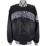 NCAA (Colosseum) - Georgetown Hoyas Spell-Out Satin Jacket 1990s XX-Large Vintage Retro Football College