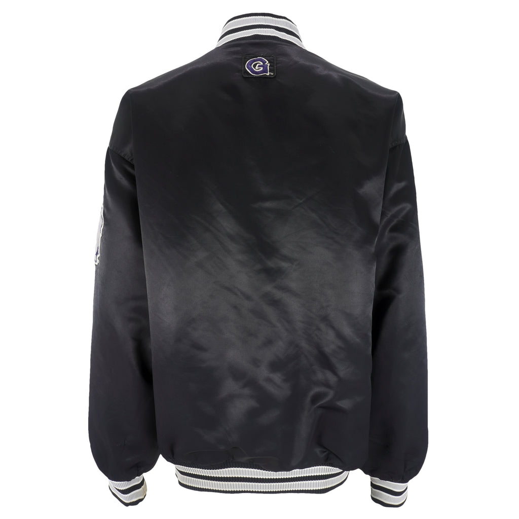 NCAA (Colosseum) - Georgetown Hoyas Spell-Out Satin Jacket 1990s XX-Large Vintage Retro Football College