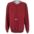 Nike - Red Pullover Windbreaker 1990s X-Large Vintage Retro