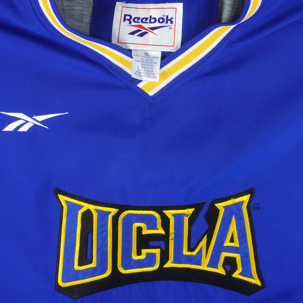 Reebok - UCLA Embroidered Windbreaker 1990s X-Large Vintage Retro Basketball