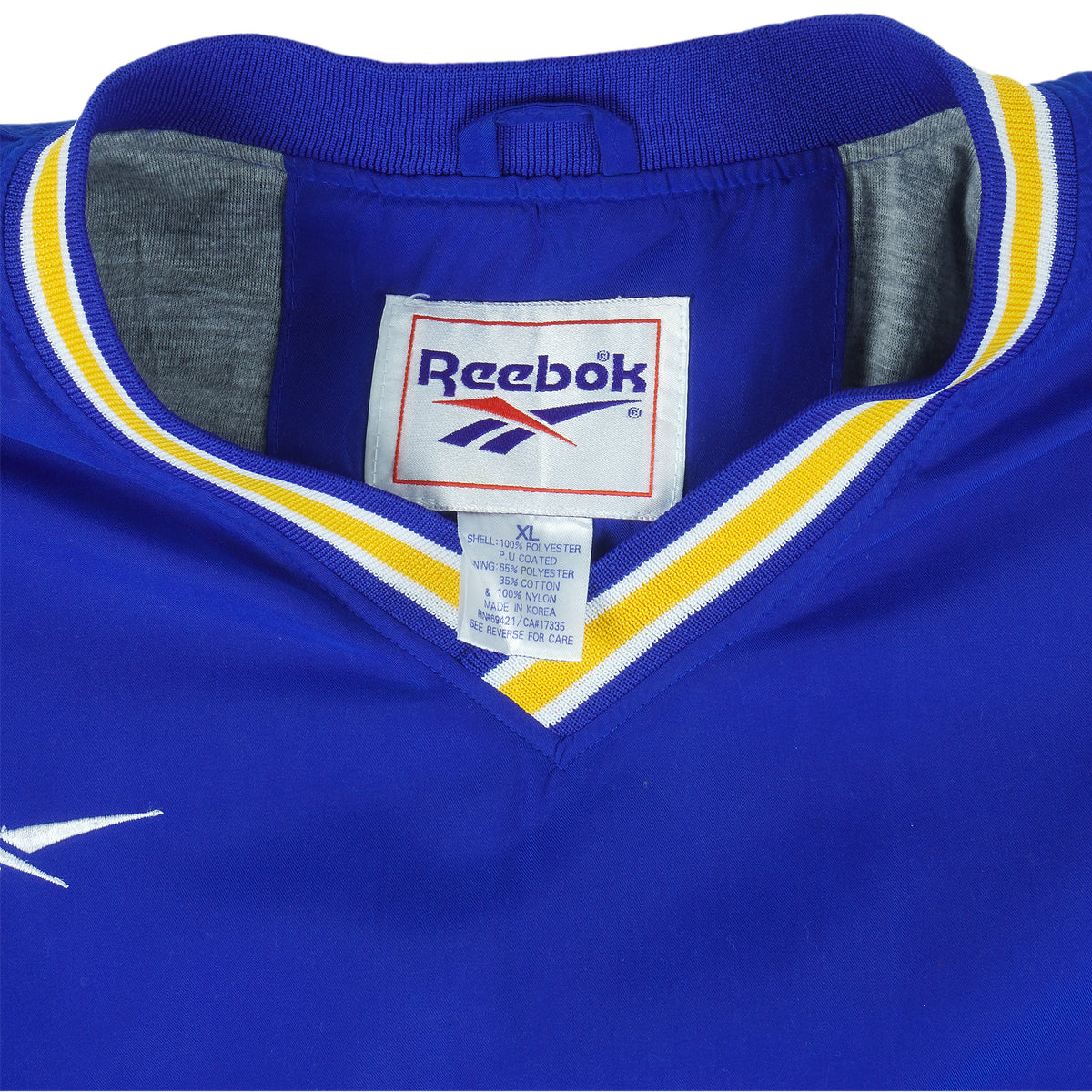 Reebok - UCLA Embroidered Windbreaker 1990s X-Large Vintage Retro Basketball