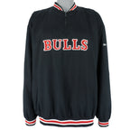 Reebok - Chicago Bulls 1/4 Zip Windbreaker 1990s X-Large Vintage Retro Basketball
