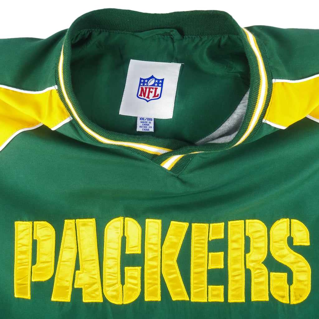 NFL - Green Bay Packers Pullover Windbreaker 1990s XX-Large Vintage Retro Football