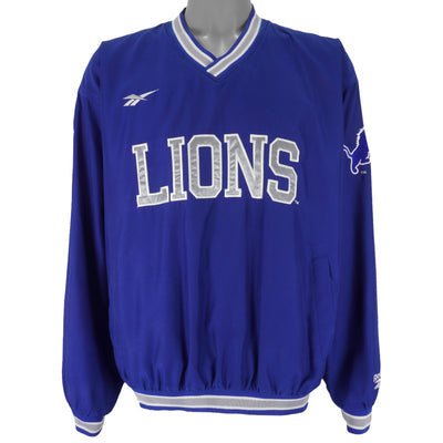Reebok - Detroit Lions Pullover Windbreaker 1990s Large