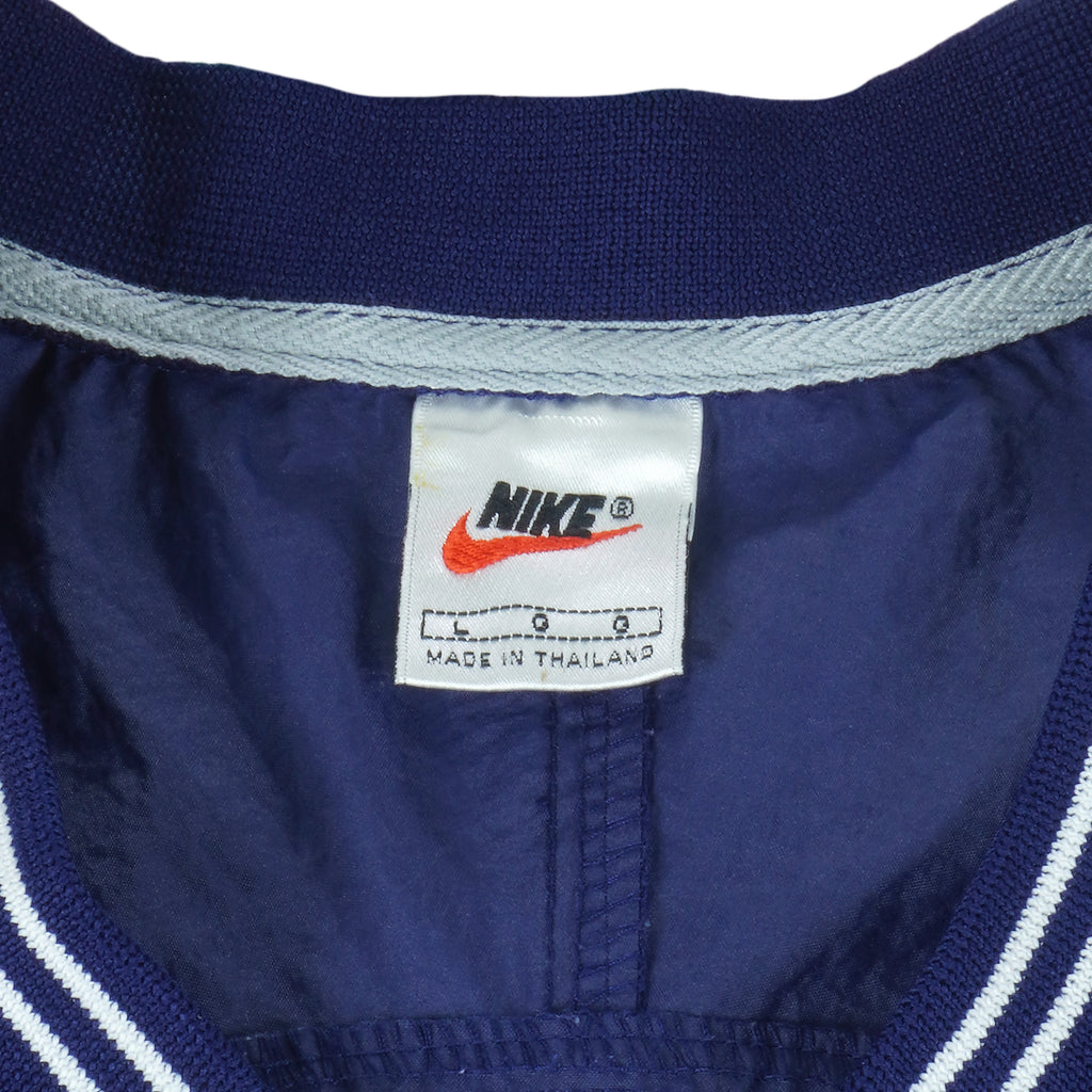 Nike - Blue Pullover Windbreaker 1990s Large Vintage Retro
