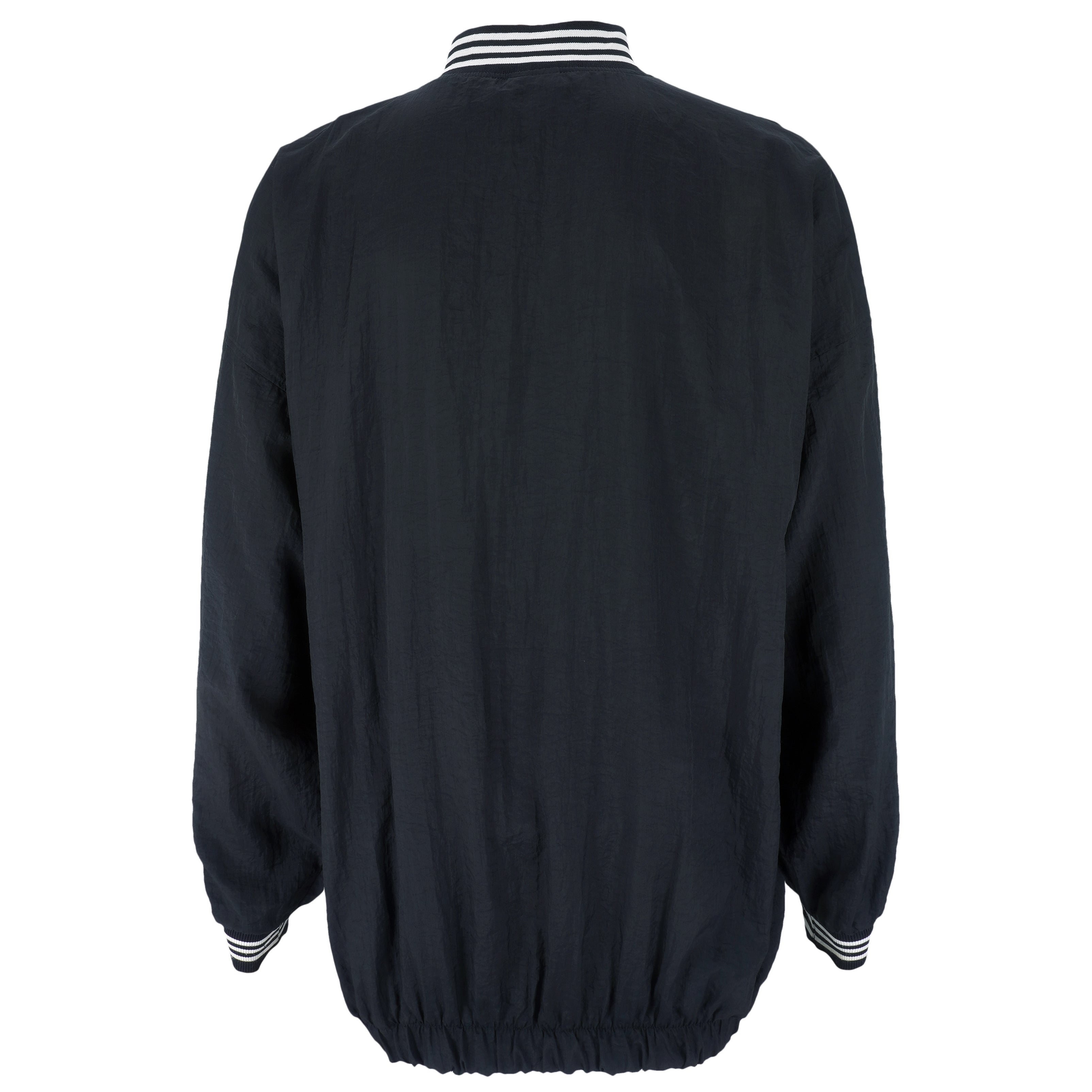 Adidas - Black Pullover Windbreaker 1990s Large Vintage Retro
