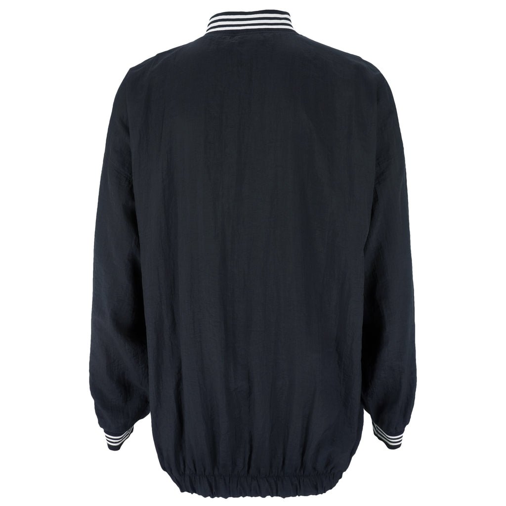 Adidas - Black Pullover Windbreaker 1990s Large Vintage Retro