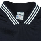 Adidas - Black Pullover Windbreaker 1990s Large Vintage Retro