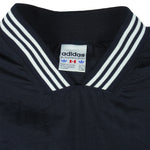 Adidas - Black Pullover Windbreaker 1990s Large Vintage Retro