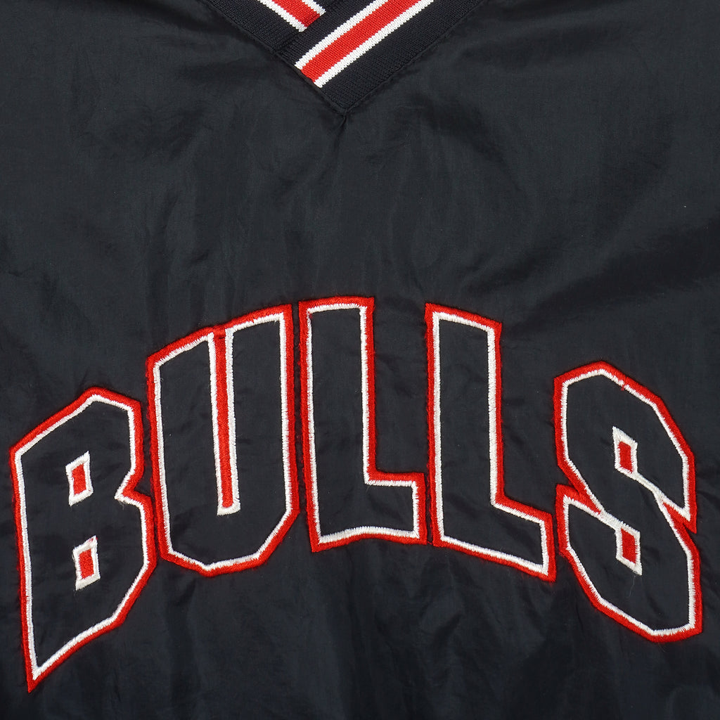 NBA (Chalk Line) - Chicago Bulls Pullover Windbreaker 1990s XX-Large Vintage Retro Basketball