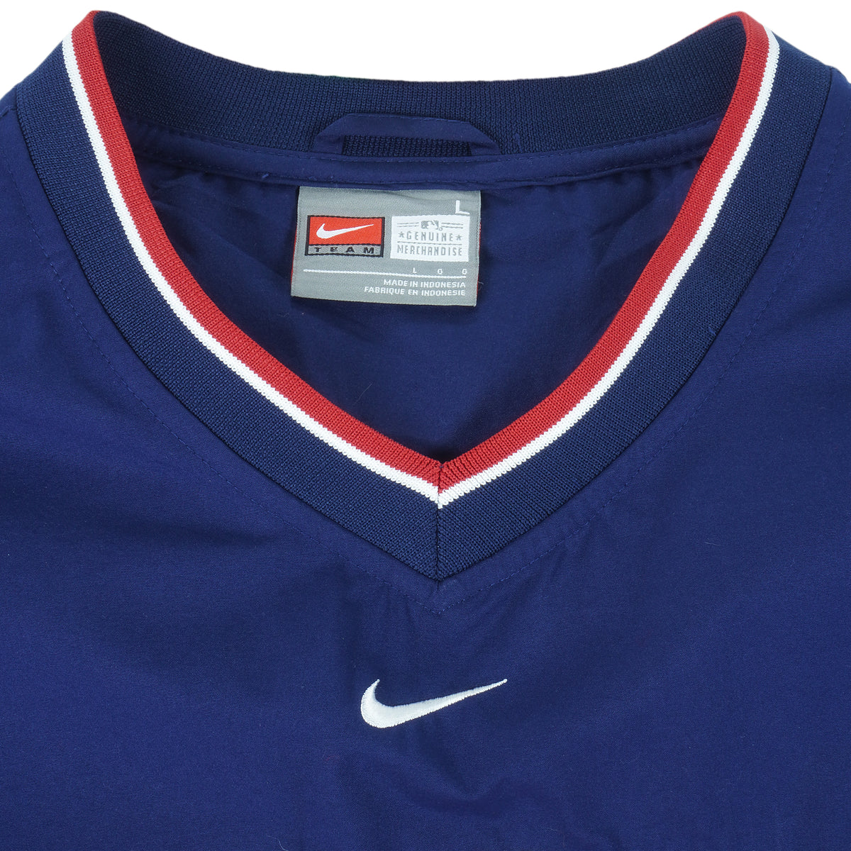 Nike - Cleveland Indians Big Spell-Out Windbreaker 1990s Large Vintage Retro Baseball