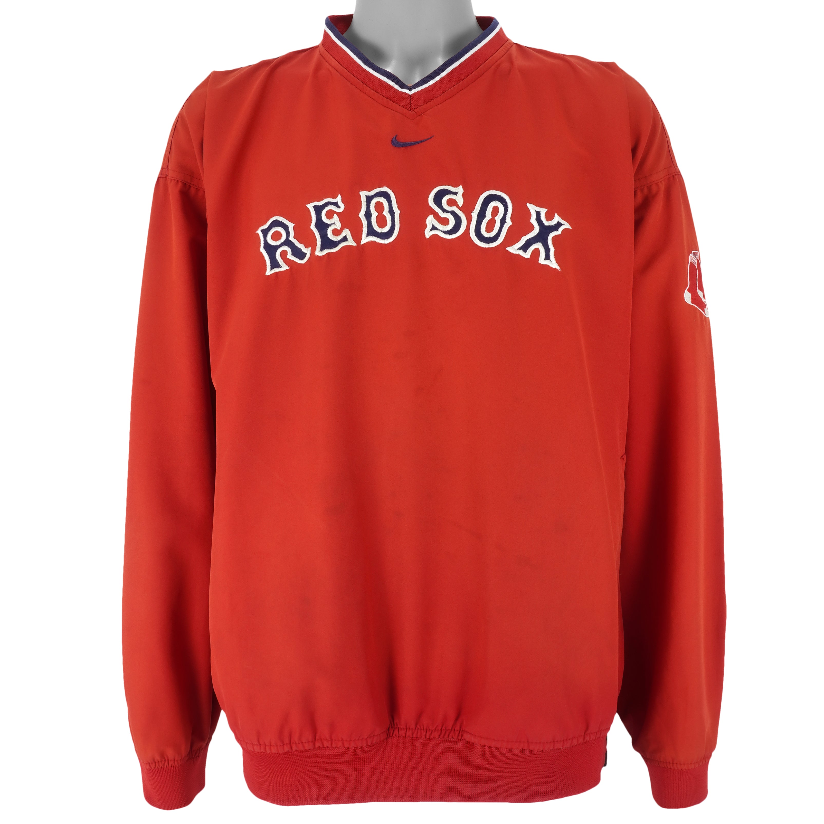 Nike - Boston Red Sox Spell-Out Windbreaker 1990s X-Large Vintage Retro Baseball